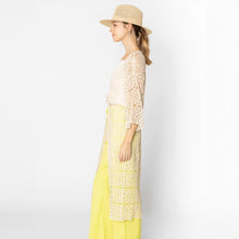 Load image into Gallery viewer, Long Open Knit Crochet Kimono
