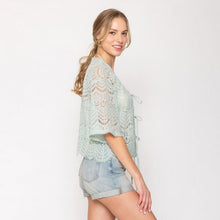 Load image into Gallery viewer, Lace Half Sleeve Cardigan
