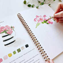 Load image into Gallery viewer, Bouquets watercolor workbook
