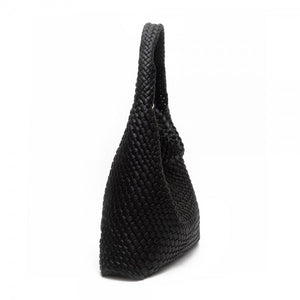 Manhattan Boho Black | Woven Tote Bag