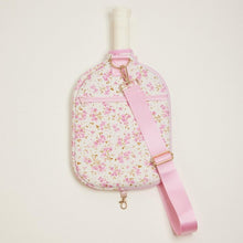 Load image into Gallery viewer, Pink | Floral Printed Pickle Ball Racket Bag
