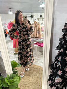 Aylani | Floral Long Sleeve Maxi Dress