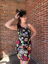 Load image into Gallery viewer, 3D Embroidered Floral Dress | Black
