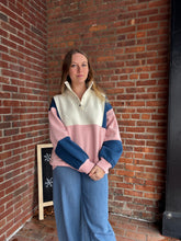 Load image into Gallery viewer, Glo Colorblock Pullover | Navy Pink
