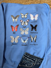 Load image into Gallery viewer, TS Butterfly Eras Tour | Blue Graphic HOODIE
