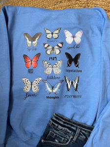TS Butterfly Eras Tour | Blue Graphic HOODIE