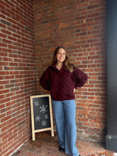 Load image into Gallery viewer, Caroline | Cherry Quilted Snap Pullover
