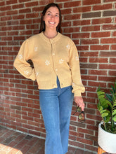 Load image into Gallery viewer, Mustard Daisy Sweater
