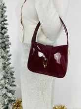 Load image into Gallery viewer, Paige Patent Purse: Burgundy Wine
