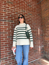 Load image into Gallery viewer, Alainie Sweater | Green Striped
