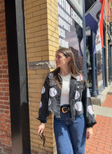 Load image into Gallery viewer, Sequin Baseball Jacket | Black
