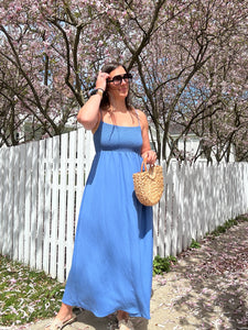 Beachside Midi Dress | Riviera Blue