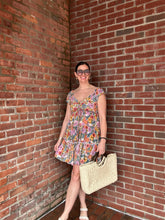 Load image into Gallery viewer, Olivia Flutter Sleeve Floral Mini Dress
