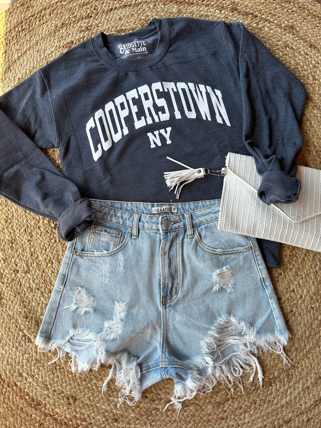 Cooperstown NY | Navy Crewneck Sweatshirt