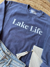 Load image into Gallery viewer, Lake Life | Navy Crewneck Sweatshirt

