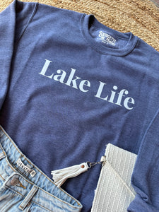 Lake Life | Navy Crewneck Sweatshirt