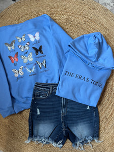 TS Butterfly Eras Tour | Blue Graphic HOODIE