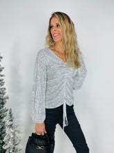 Load image into Gallery viewer, Lets Party Sequin Top | Silver
