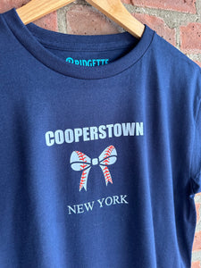 Cooperstown Bow NY | Navy Blue Youth Graphic Tee