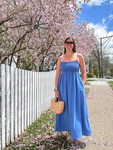 Beachside Midi Dress | Riviera Blue