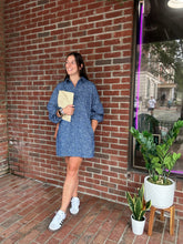 Load image into Gallery viewer, Brooke | Blue button up dress
