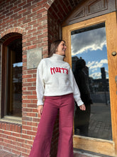 Load image into Gallery viewer, Merry Turtleneck Holiday Sweater | Winter White
