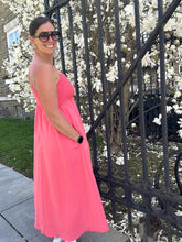 Load image into Gallery viewer, Beachside Midi Dress | Sunset Pink
