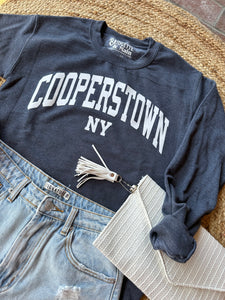 Cooperstown NY | Navy Crewneck Sweatshirt