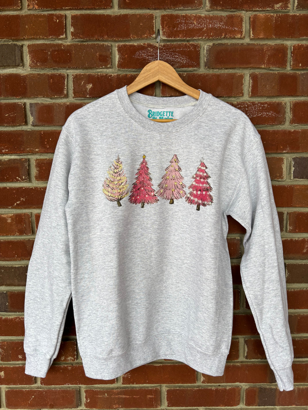 Pink Trees (Distressed) | Holiday Graphic Apparel