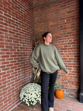 Load image into Gallery viewer, Sandy | Olive Oversized Sweater
