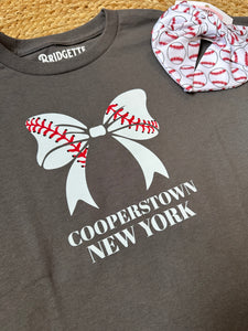 White Bow | Grey Youth Graphic Tee