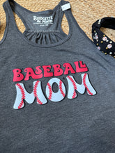 Load image into Gallery viewer, Baseball Mom | Grey Graphic Tank
