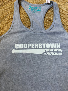 Cooperstown Bat | Grey Graphic Tank