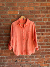 Load image into Gallery viewer, Coral | Washed Gauze Button Up Top
