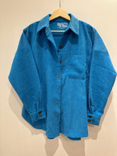 Load image into Gallery viewer, Sky Blue Corduroy Shacket
