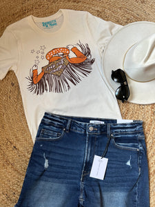LW Long Live Cowgirls | Beige Graphic Tee
