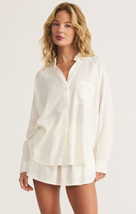 The Perfect Linen Top White