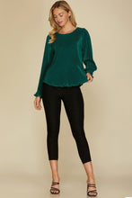 Load image into Gallery viewer, Evergreen Textured Blouse
