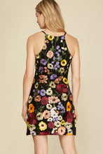 Load image into Gallery viewer, 3D Embroidered Floral Dress | Black
