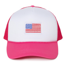 Load image into Gallery viewer, Flag Trucker Hat
