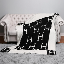 Load image into Gallery viewer, H Print | ComfyLuxe Blanket
