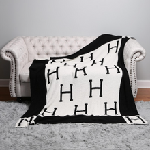 Load image into Gallery viewer, H Print | ComfyLuxe Blanket
