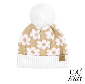 Daisy Pom Pom Beanie | Youth