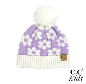 Daisy Pom Pom Beanie | Youth