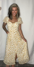 Load image into Gallery viewer, Bell | Yellow Floral Dress
