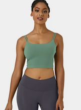 Load image into Gallery viewer, Cropped Yoga Tank Top | Double Straps Backless Twisted
