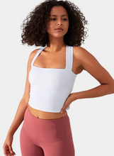 Load image into Gallery viewer, Jess | Backless Padded Crisscross Tie Back Cool Touch Workout Cropped Tank Top
