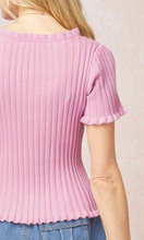 Load image into Gallery viewer, Kenzzie | Rose Pearl Button Sweater Top
