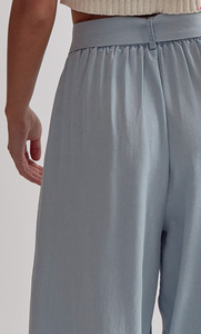 Alessandra | Denim Wide leg pants