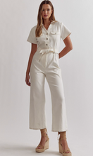 Load image into Gallery viewer, Catharine | Ivory Denim Jumpsuit
